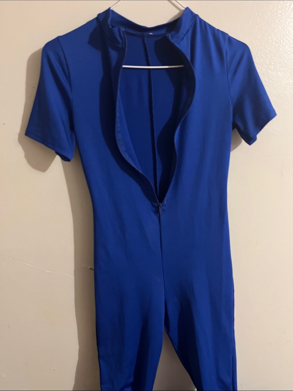 Blue women’s one piece w zipper